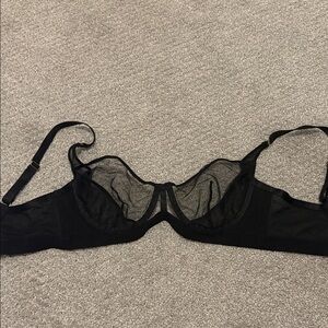 Elegant Black Sheer Bra